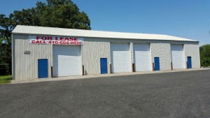 Warehouse blue doors