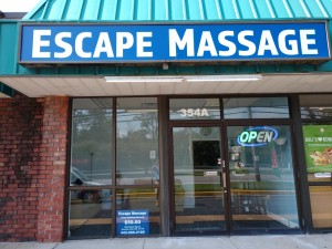 escape massage opens